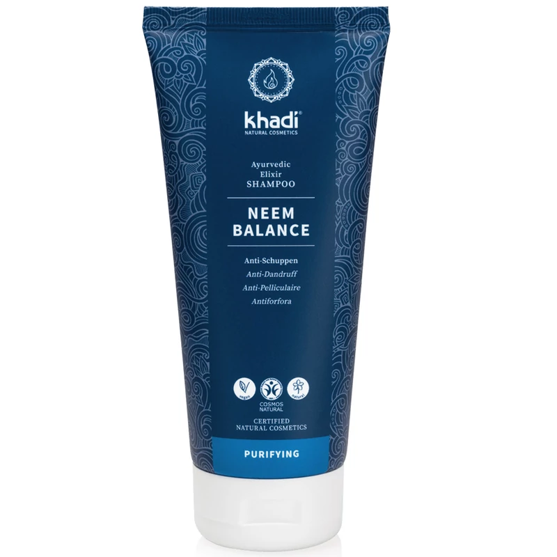Sampon ayurvédikus elixírrel, Khadi neem (korpára)
