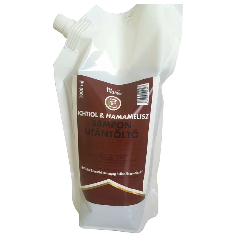 Sampon utántöltő hamamelis & ichtiol, EcoZ 1l