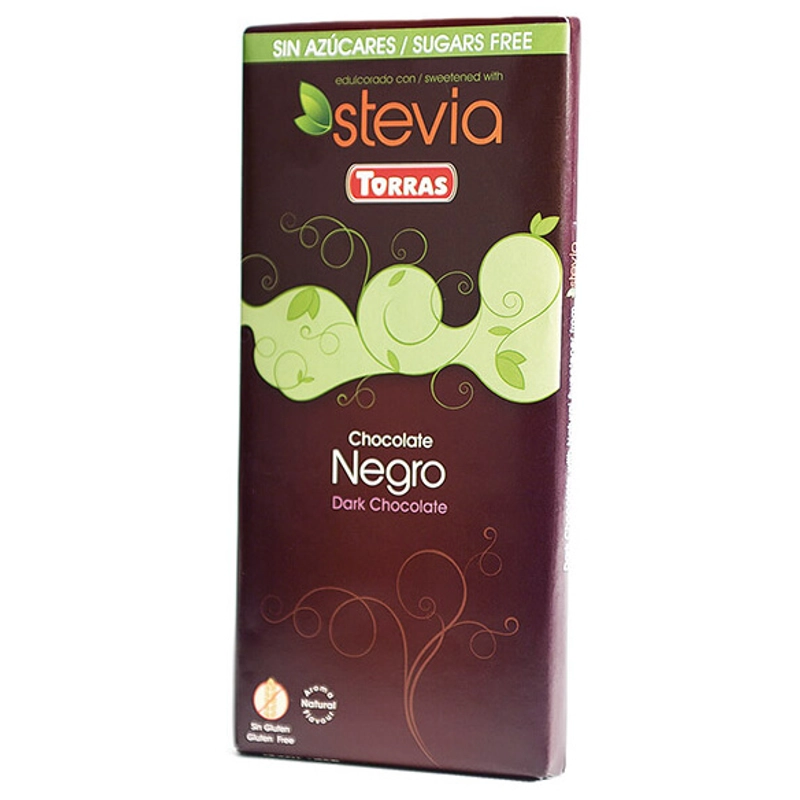 Étcsokoládé steviával, Torras (natúr,100g)