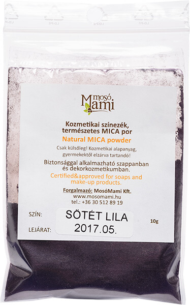Ásványi színezék por, Mica (sötétlila)