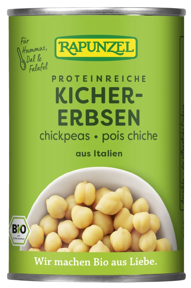 Rapunzel Bio csicseriborsó lében (400 g)