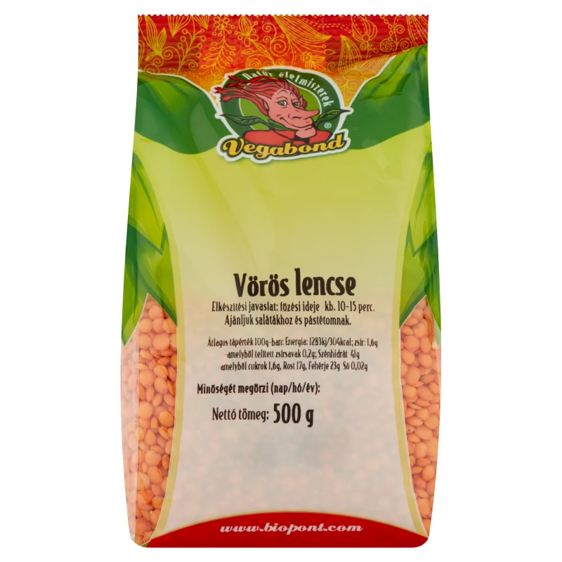 Vegabond Vörös lencse (500 g)