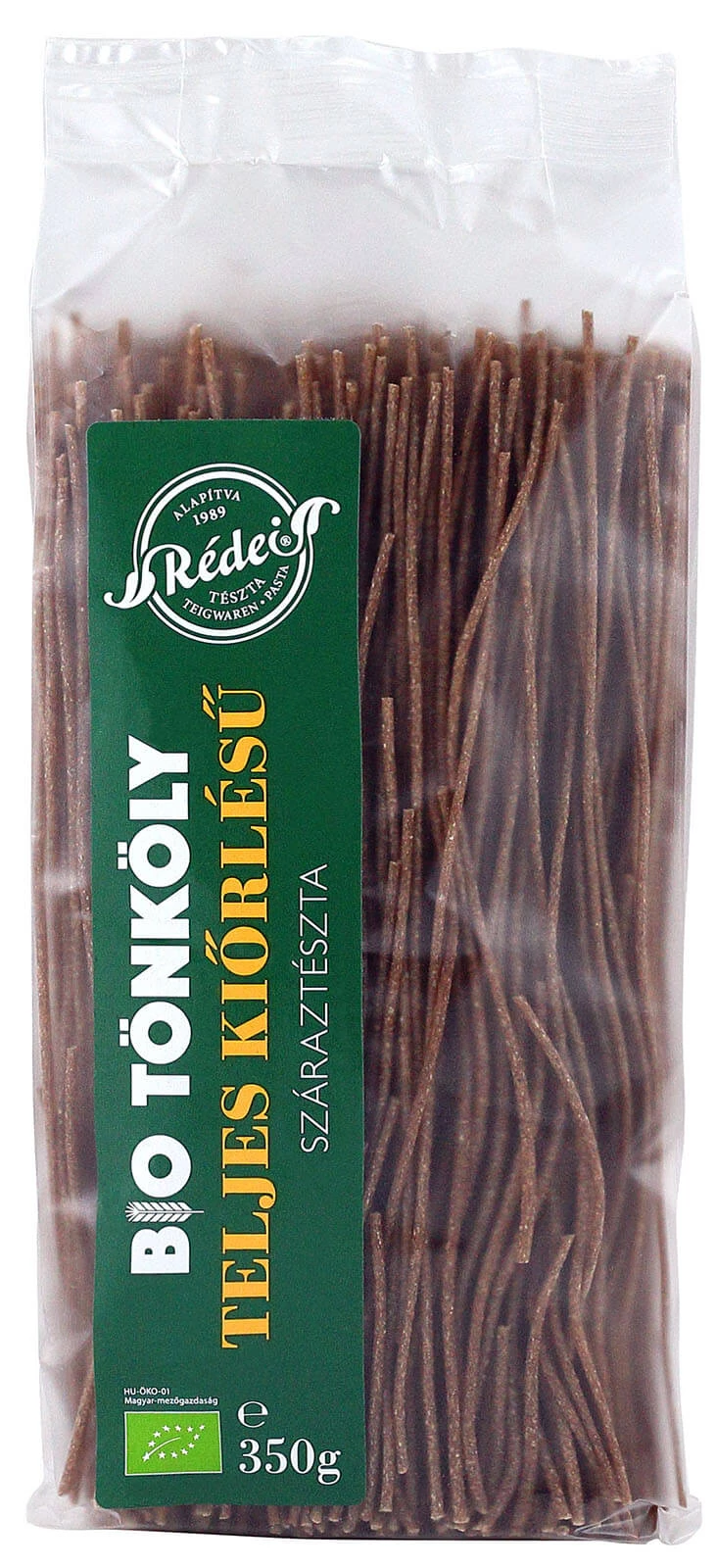 Bio tészta, teljes kiőrlésű Rédei (spagetti)