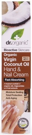 Dr. Organic kéz- és körömápoló krém (kókuszolaj)