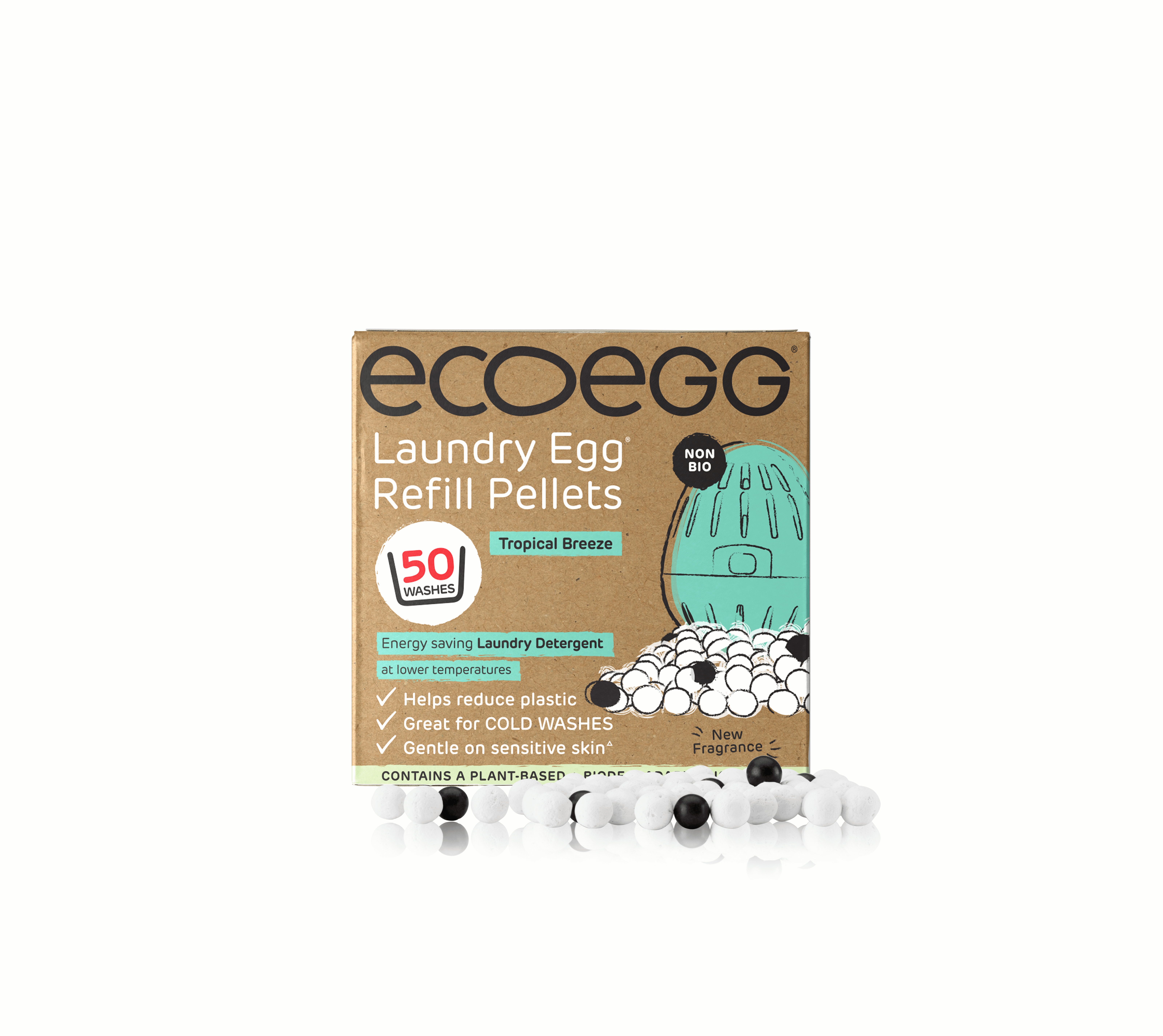 EcoEgg Mosótojás utántöltő - Trópusi szellő (50 mosás)