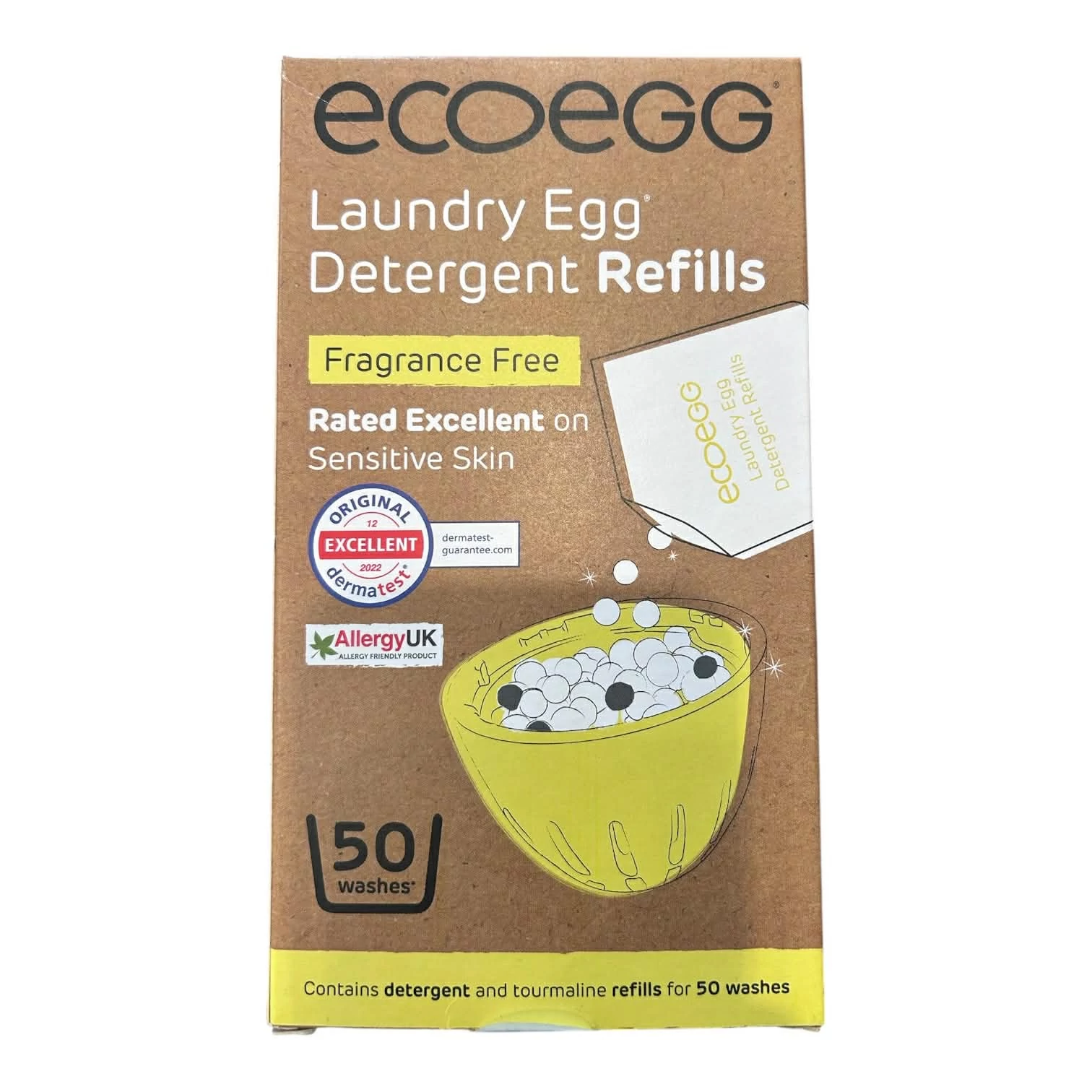 Mosógolyó utántöltő, Ecoegg (50 mosás,illatmentes)