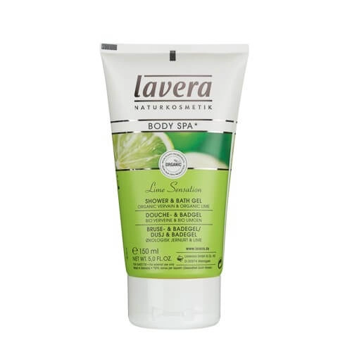 Lavera Body Spa tusfürdő testradírral (vasfű-lime)