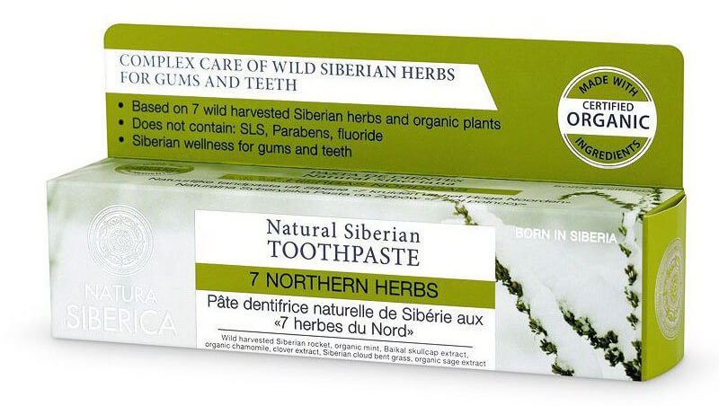 Fluoridmentes fogkrém, Natura Siberica (gyógynövényes)