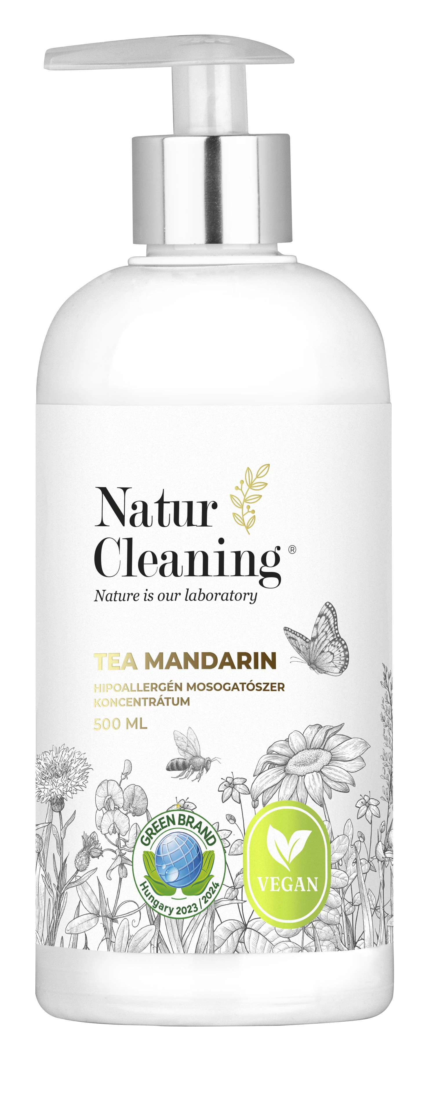 NaturCleaning Mosogatószer Tea-mandarin (500 ml)