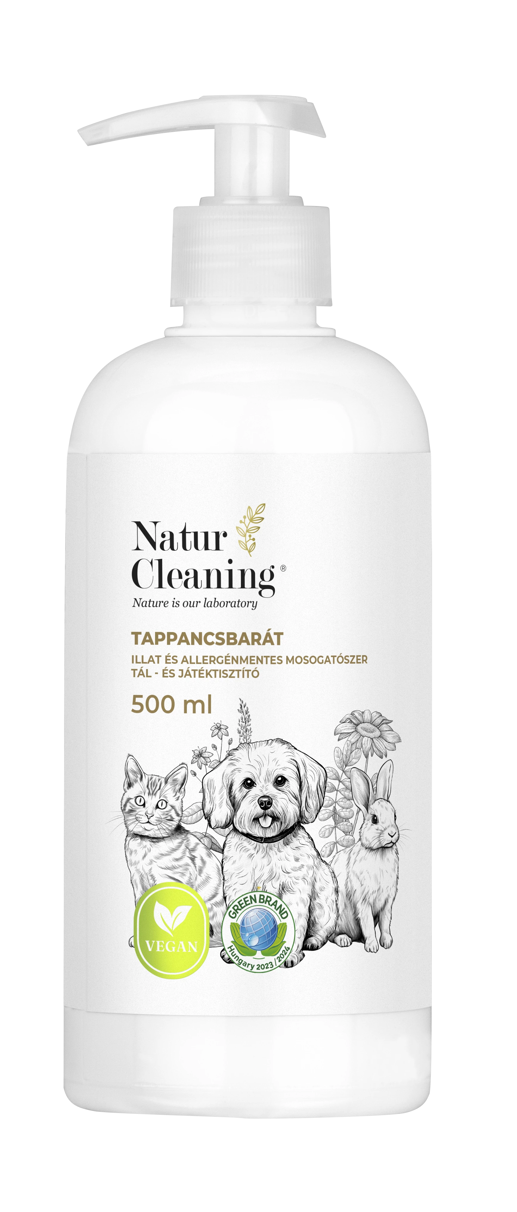 NaturCleaning Tappancsbarát Mosogatószer Tál- és játéktisztító (500 ml)