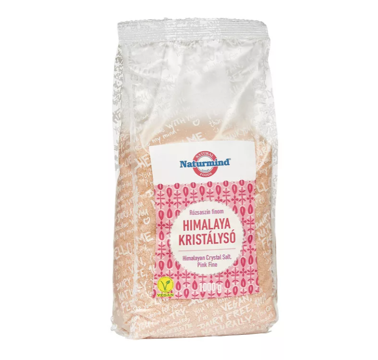 Himalája étkezési só 1kg (finom őrlésű), Naturmind