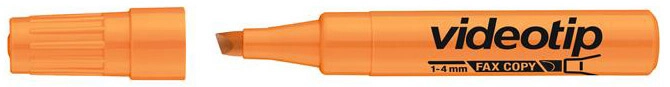 Szövegkiemelő 1-4mm, ICO Videotip (narancssárga)