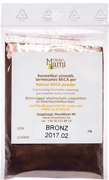Ásványi színezék por, Mica (bronze)