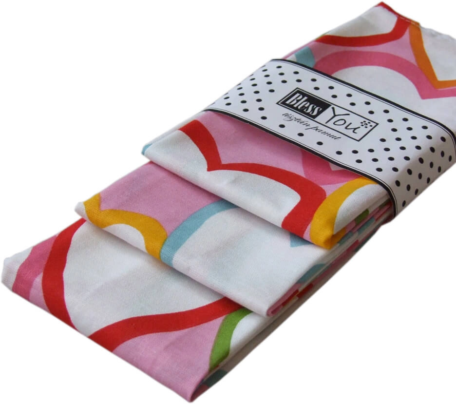 Textil zsebkendő 3 db-os, BlessYou (Női-Anyák napi)