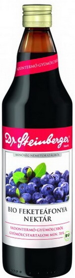 Dr. Steinberger gyümölcslé, bio (fekete áfonya)