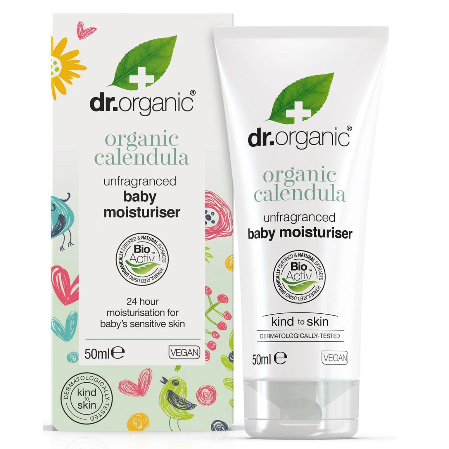 Dr. Organic hidratáló babakrém bio körömvirággal (illatmentes)