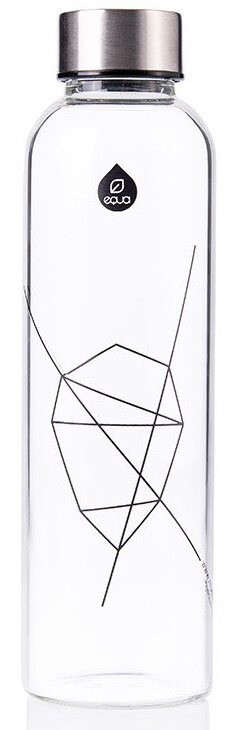Equa mismatch üveg kulacs (Fekete,750ml)