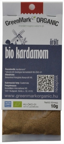 Fűszer bio, GreenMark (Kardamom-őrölt)