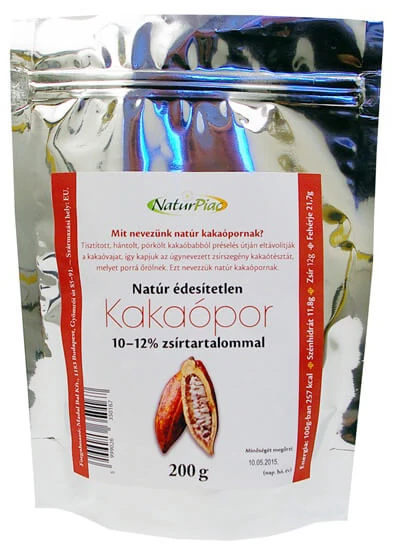 Kakaópor finomítatlan natúr