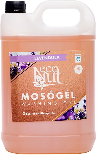 Mosódió mosógél sls mentes, Econut (5l,levendula)