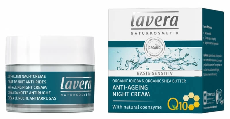 Lavera Basis Sensitive Q10 éjszakai öregedésgátló krém