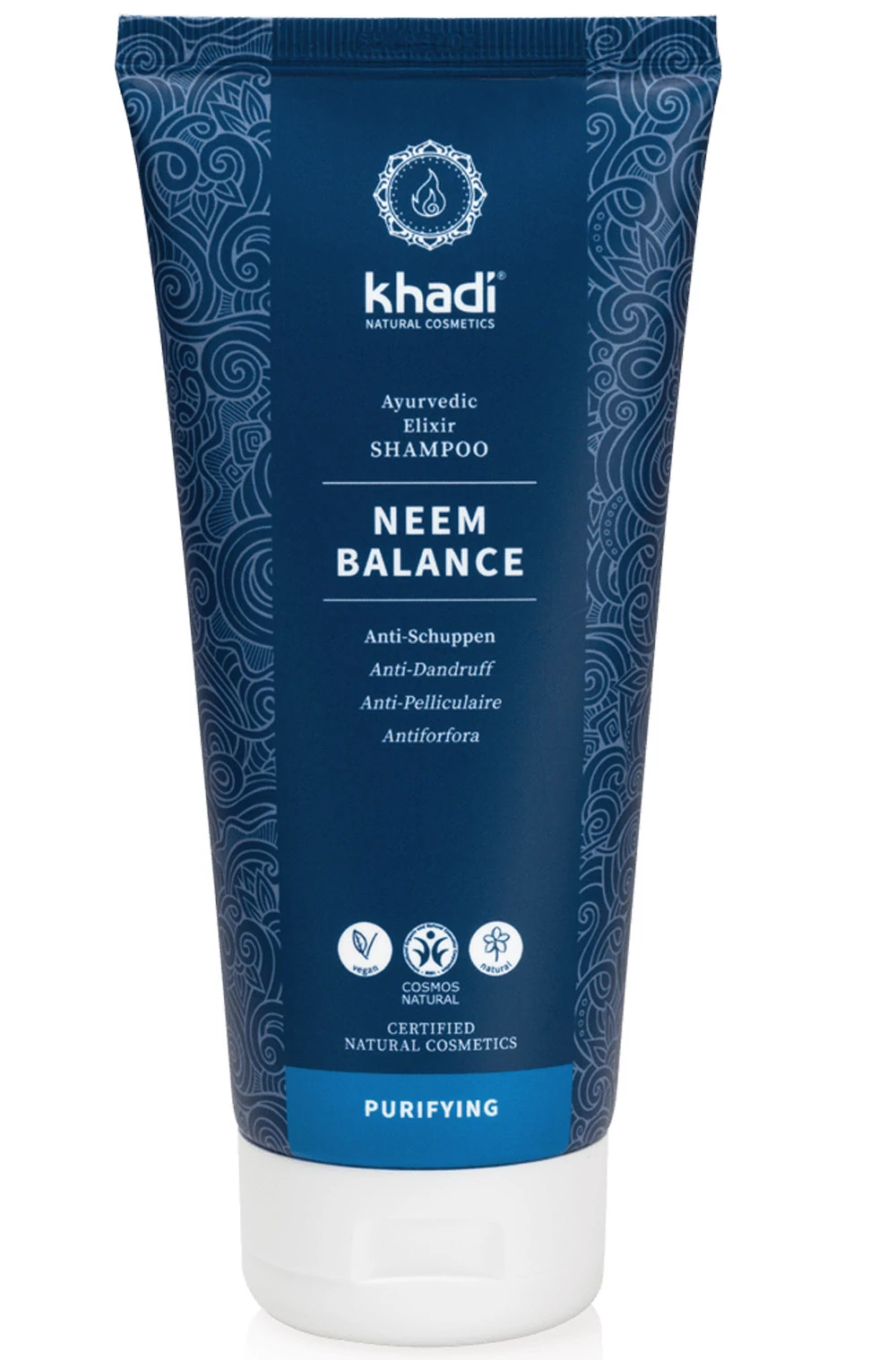 Sampon ayurvédikus elixírrel, Khadi neem (korpára)