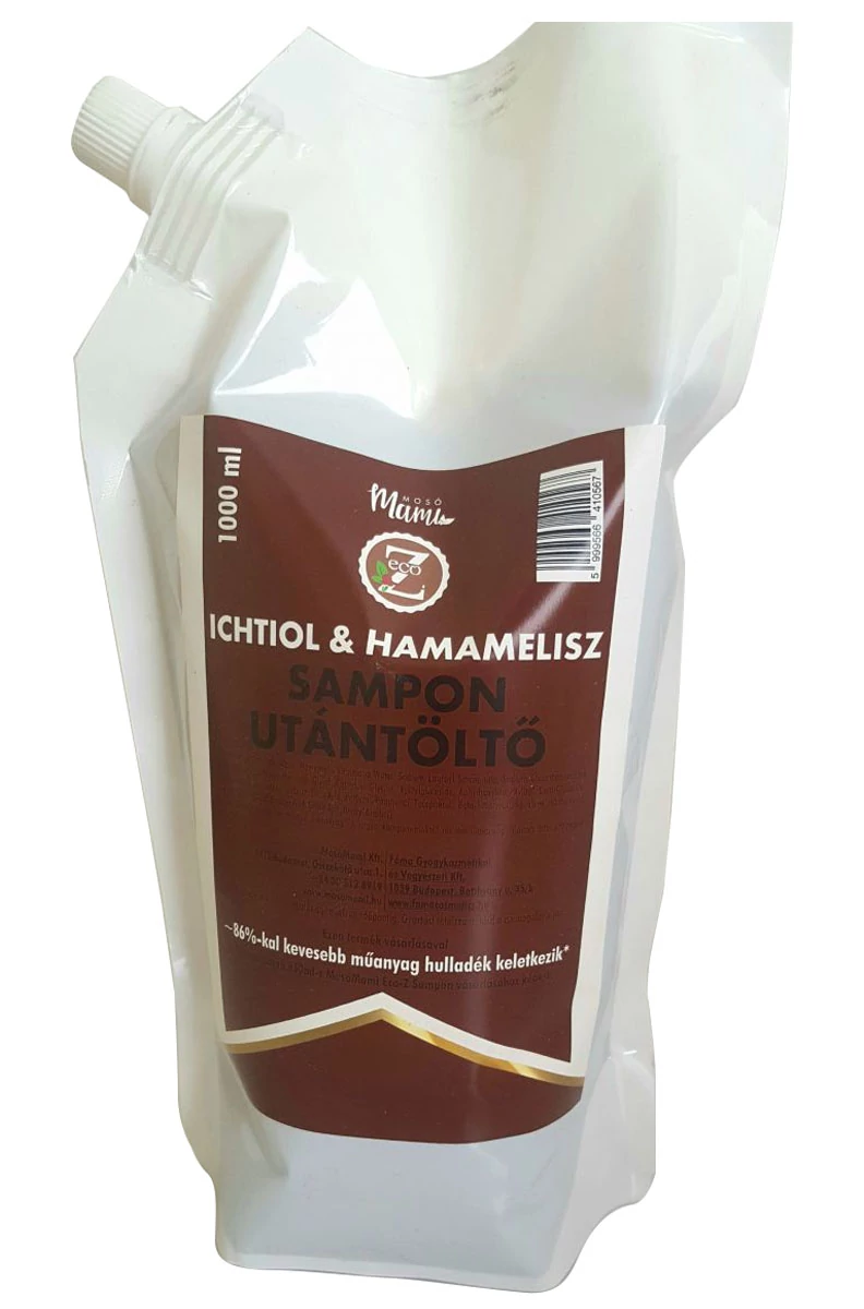 Sampon utántöltő hamamelis & ichtiol, EcoZ 1l