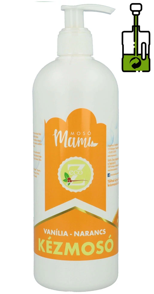Újratölthető folyékony szappan, EcoZ (vanília-narancs,1l)