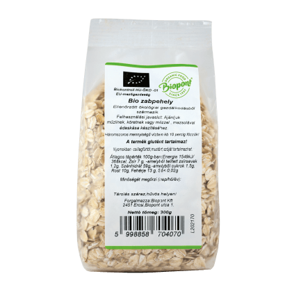 Zabpehely bio, Biopont (natúr)